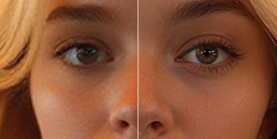 Upscaled Example